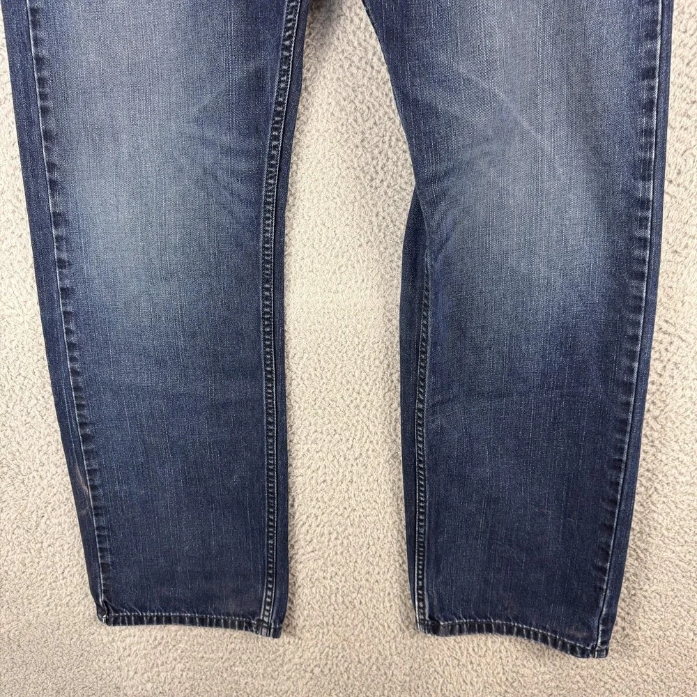 Levis 505 Jeans Mens 36 Blue Denim Straight‎ Leg Medium Wash Classic Work 36x31